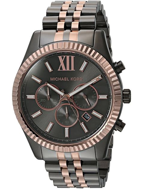 mens michael kors lexington chronograph watch mk8561|Michael Kors Men's Chronograph Quartz Watch .